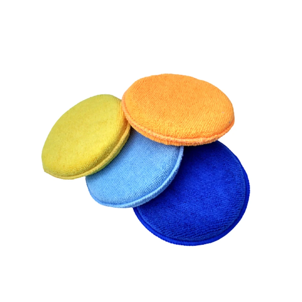 

High-density Polishing Waxing Sponge Set Microfiber Anti-scratch Auto Car Care Cleaning Polishing Sponge With Handle Waxing Pad