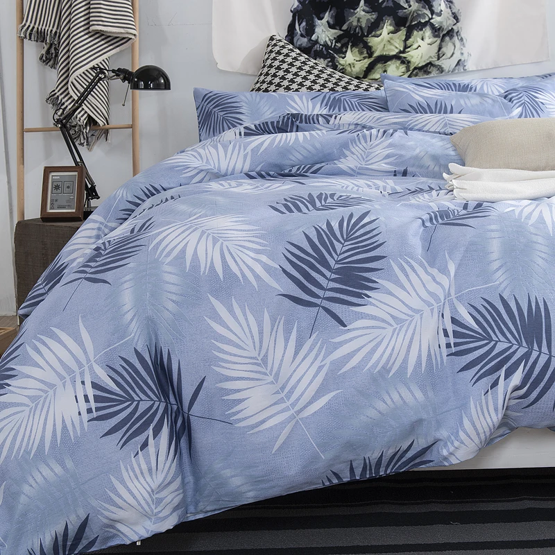 100% хлопок Комплект постельного белья из сатина полосы люкс Твин Королева Полный