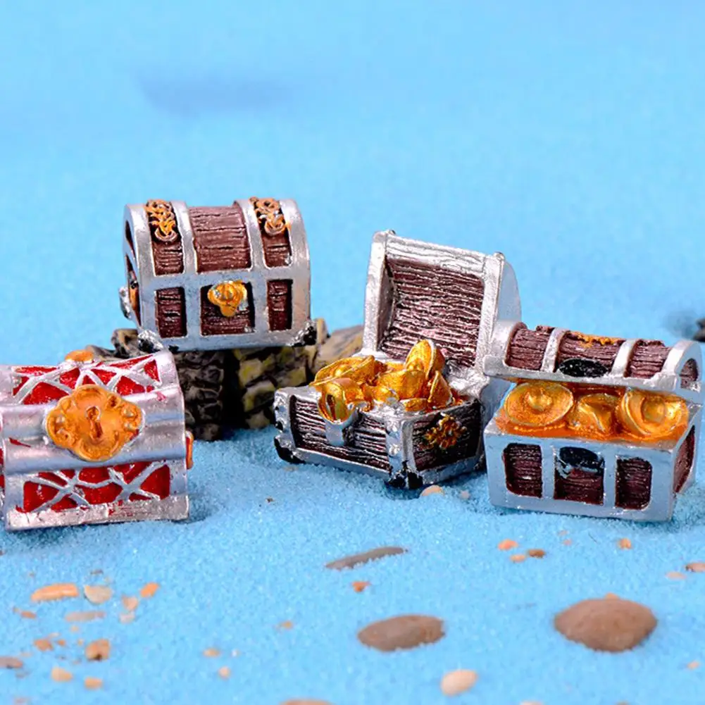 Реалистичный костюм пирата сокровище копилку модели игрушки для детей аквариум