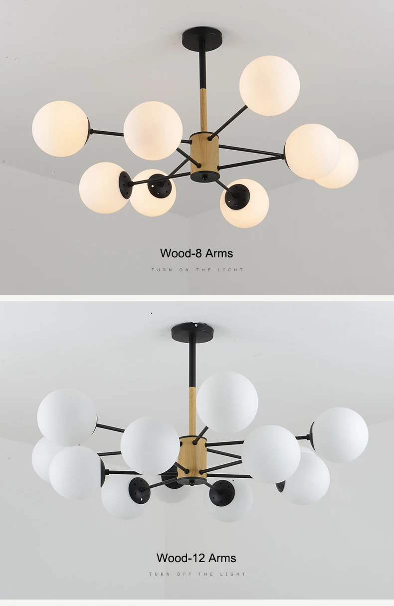 MDWELL Lustre Lustres para sala de jantar E27 светодиодный регулируемый подвесной светильник деревянные светильники для столовой