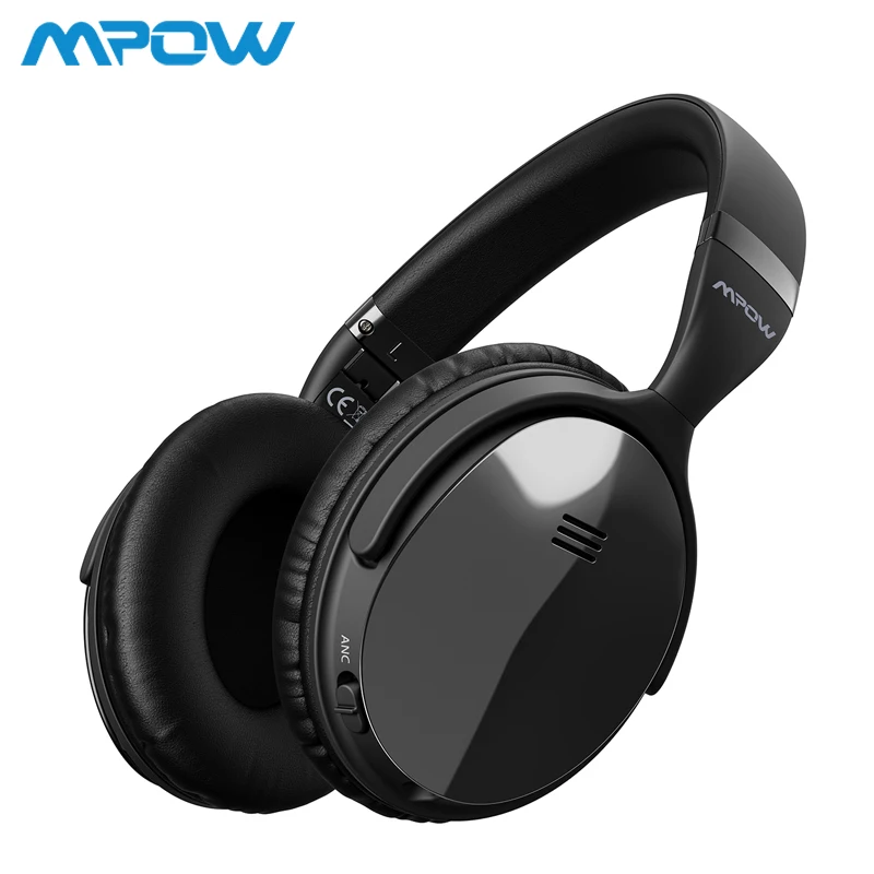 Black 1 Mirror Mpow H5 2-го поколения ANC беспроводные Bluetooth наушники проводные/Беспроводные с микрофоном сумка для переноски для ПК iPhone huawei Xiaomi - Цвет: Black 1 Mirror