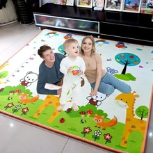 200*180cm Foldable Cartoon Baby Play Mat Xpe Puzzle Childrens Mat Baby Climbing Pad Kids Rug Baby Games Mats Toys for Children