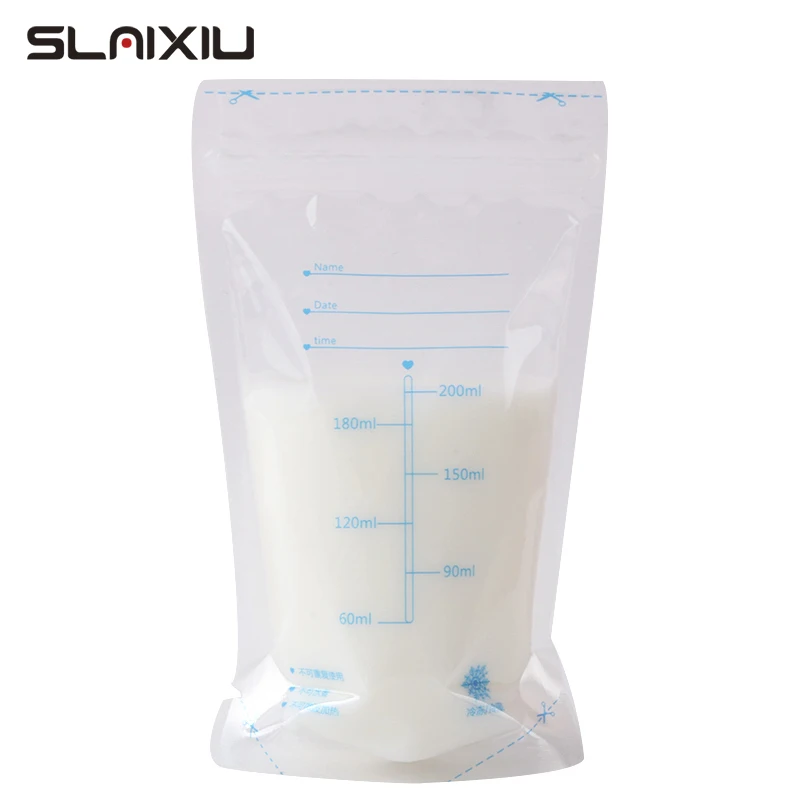 

30 Pcs/Bag 200ml Milk Freezer Bags BPA Free Baby Food Storage Disposable Practical And Convenient Breast Safe Feeding Bags