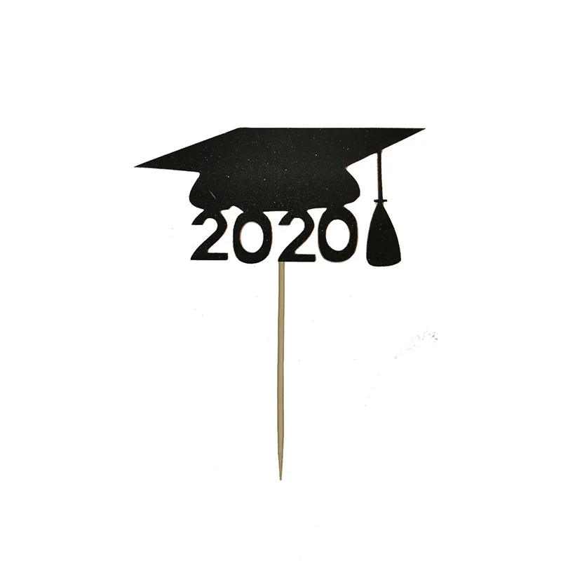 10 шт./лот 2020 Топпер для торта с поздравлением выпускной кекс колледжа выпускные