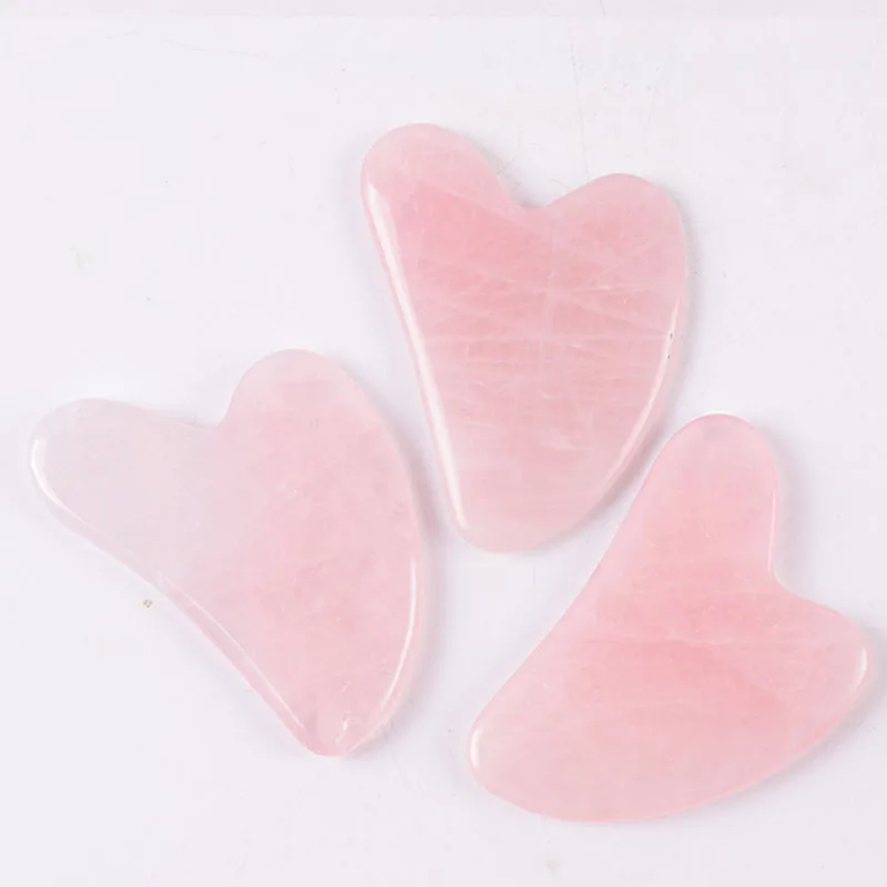 Инструмент для похудения гуаша с розовым кварцем инструмент здоровья кожи