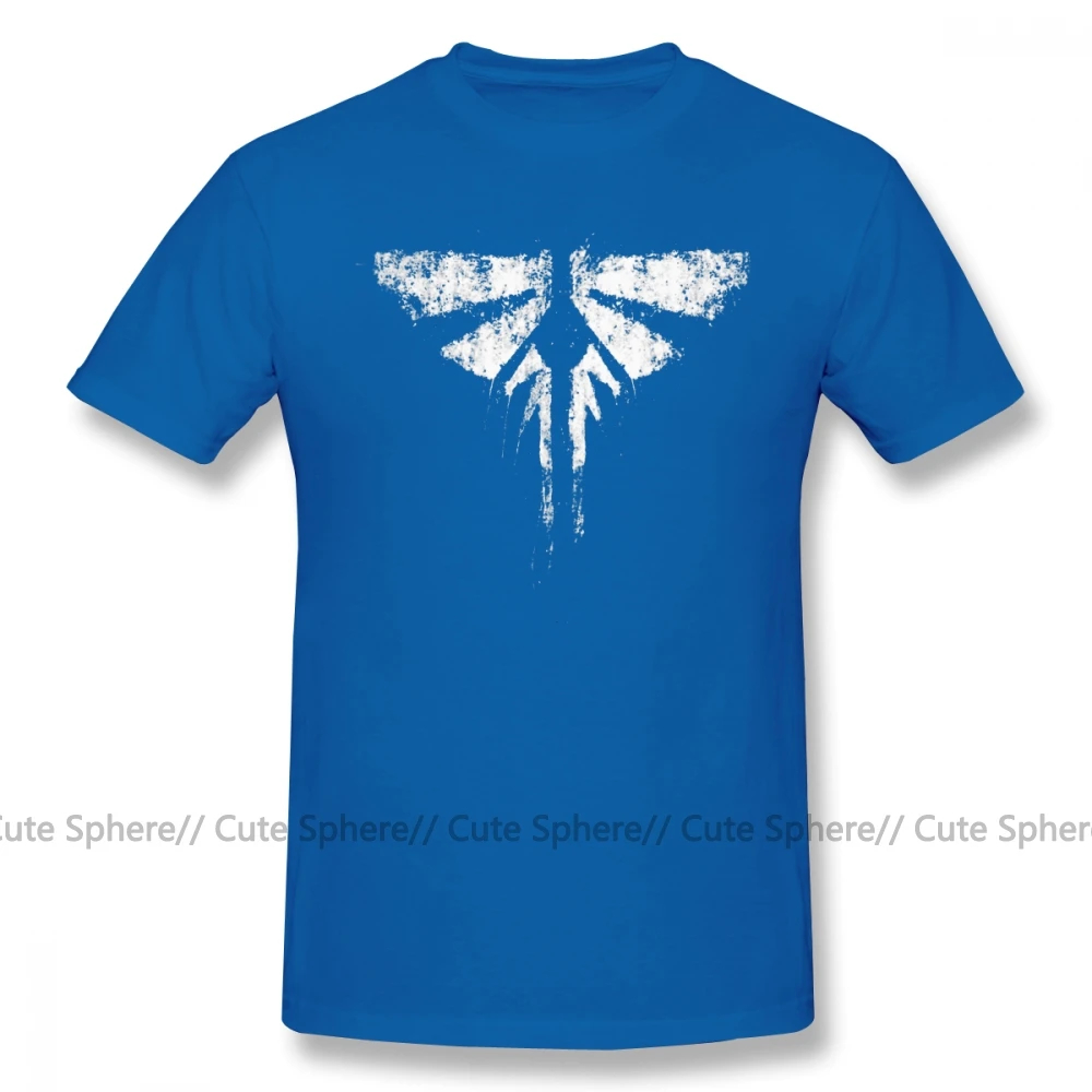 Последний из нас Футболка Keep Calm and остаться одни из нас футболки Fireflies 4xl хлопковая Футболка графический модная футболка с короткими рукавами смешные футболки - Цвет: Blue