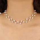Женское жемчужное ожерелье, цепочка до ключиц