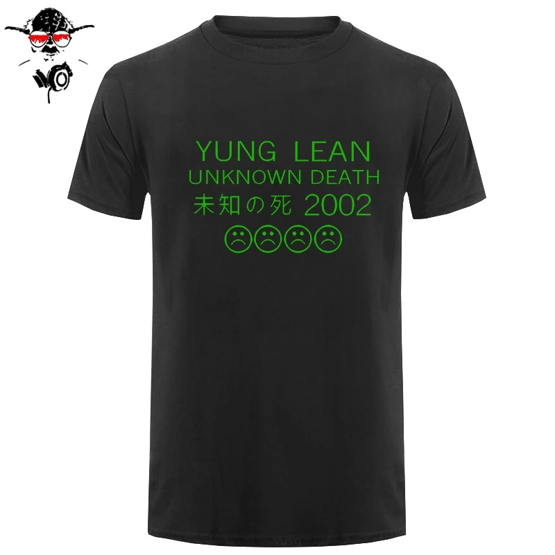 Новинка YUNG LEAN UNKNOWN DEATH Sad мужские хлопковые летние футболки с коротким рукавом хип