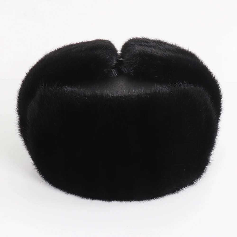 Новое поступление Мужская Роскошная шапка из 100% натурального меха норки зимняя