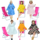 3 шт.компл. = 1 Кольцевое пальто зимнее платье + 1 Высококачественная обувь + 1 пляжный стул аксессуары для куклы Барби Игрушки для маленьких девочек