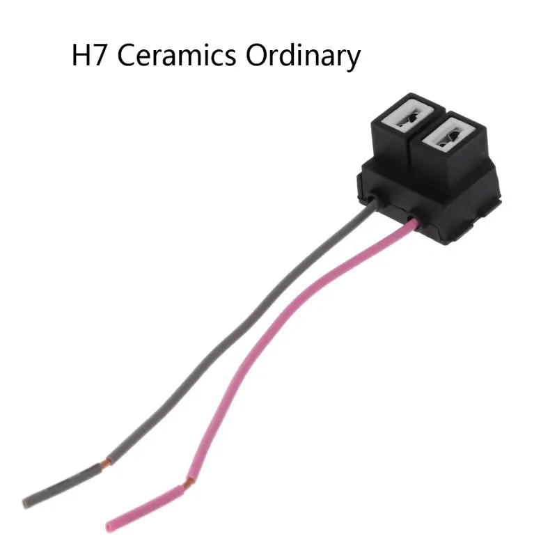 

2021 New Ceramic H7 Car Halogen Bulb Socket Power Adapter Plug Connector Wiring Harness