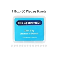 30pcs high quality skin tag removal rubber bands micro band non toxic face care mole wart skin care tools