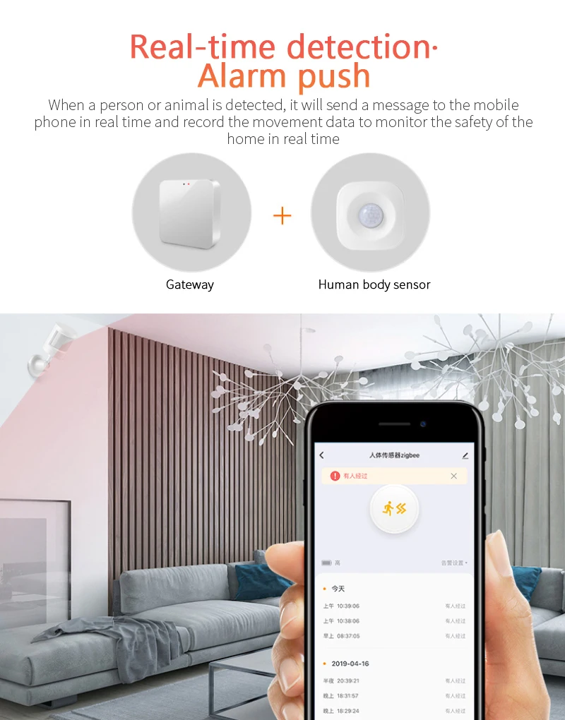 

Human Body Sensor ZigBee Movement Motion Security Wireless Connection Light Intensity Gateway PIR Motion Sensor