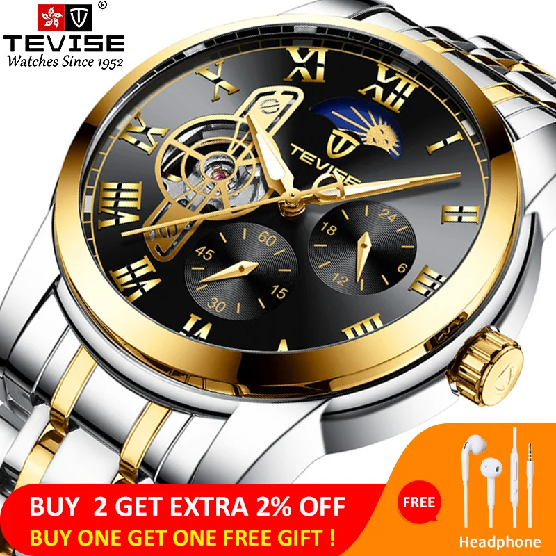 Часы наручные мужские автоматические брендовые Роскошные водонепроницаемые из