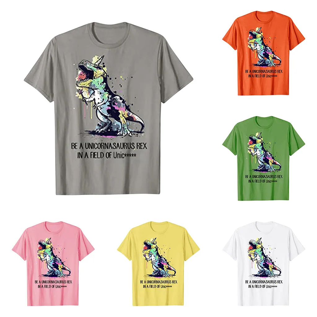 Футболка женская с коротким рукавом Модный повседневный топ забавным принтом и