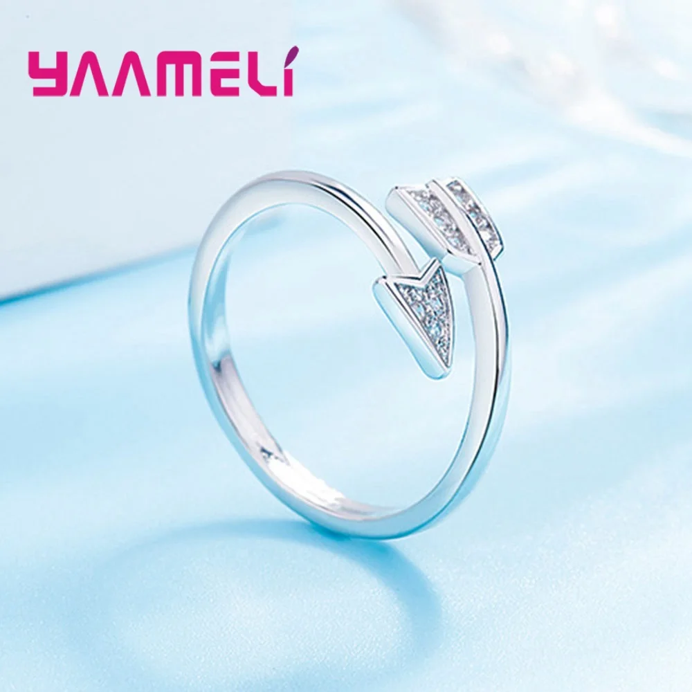 Кольцо унисекс из серебра 925 пробы с цирконом регулируемый размер | Украшения и