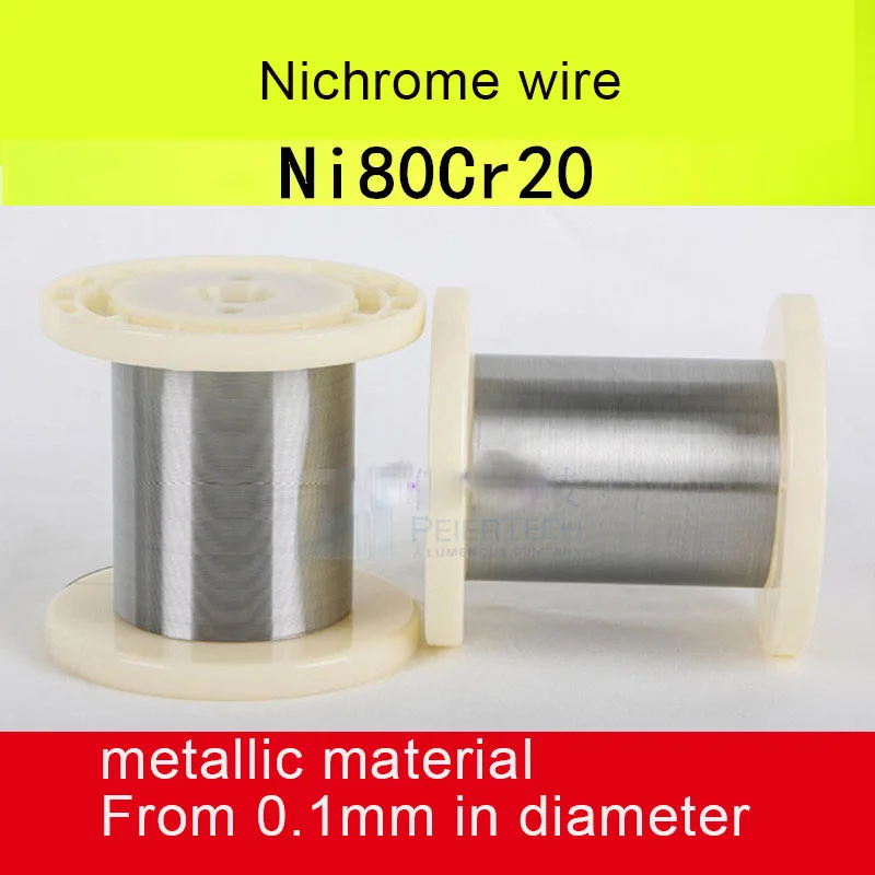 Никель-Хромовая проволока 20 м из никелевого сплава нагревательная Ni80Cr20