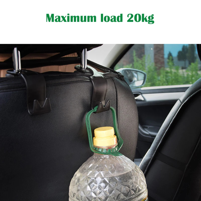 2 Шт Автомобильные крючки для заднего сиденья держатель сумки кошелек ткань