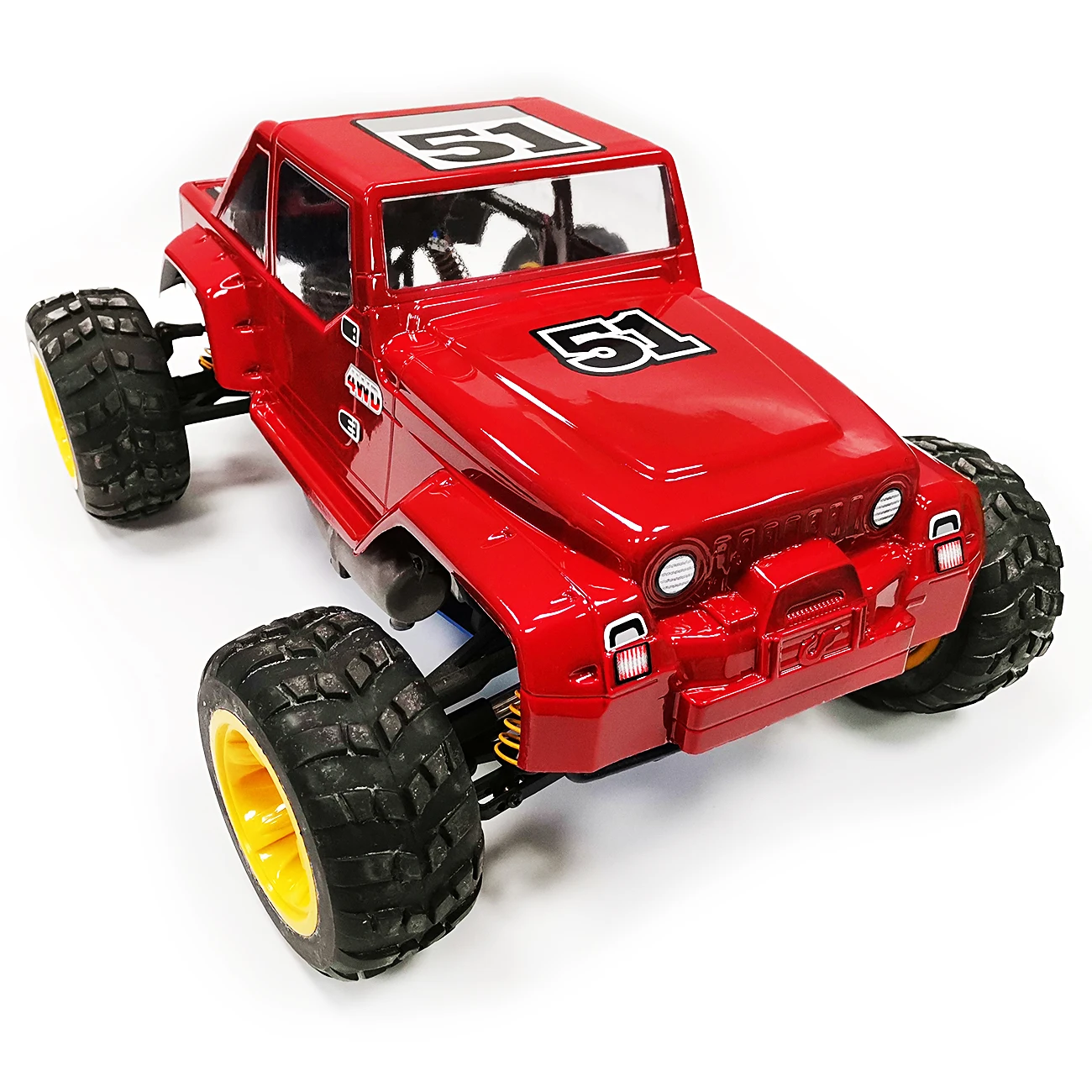 1/10 Jeep Yj Масштаб монстр грузовик кузов или гусеничный ПВХ пластик 10 62 дюймов/270 мм