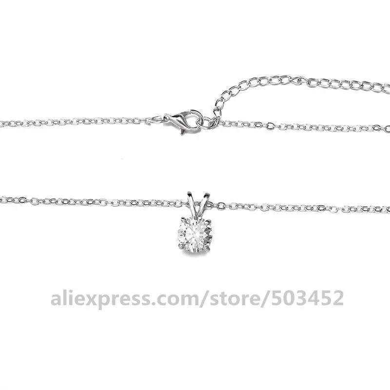 200 шт/партия Большой Циркон Подвесные цепи ожерелье Подарки для подруг s Lover милое