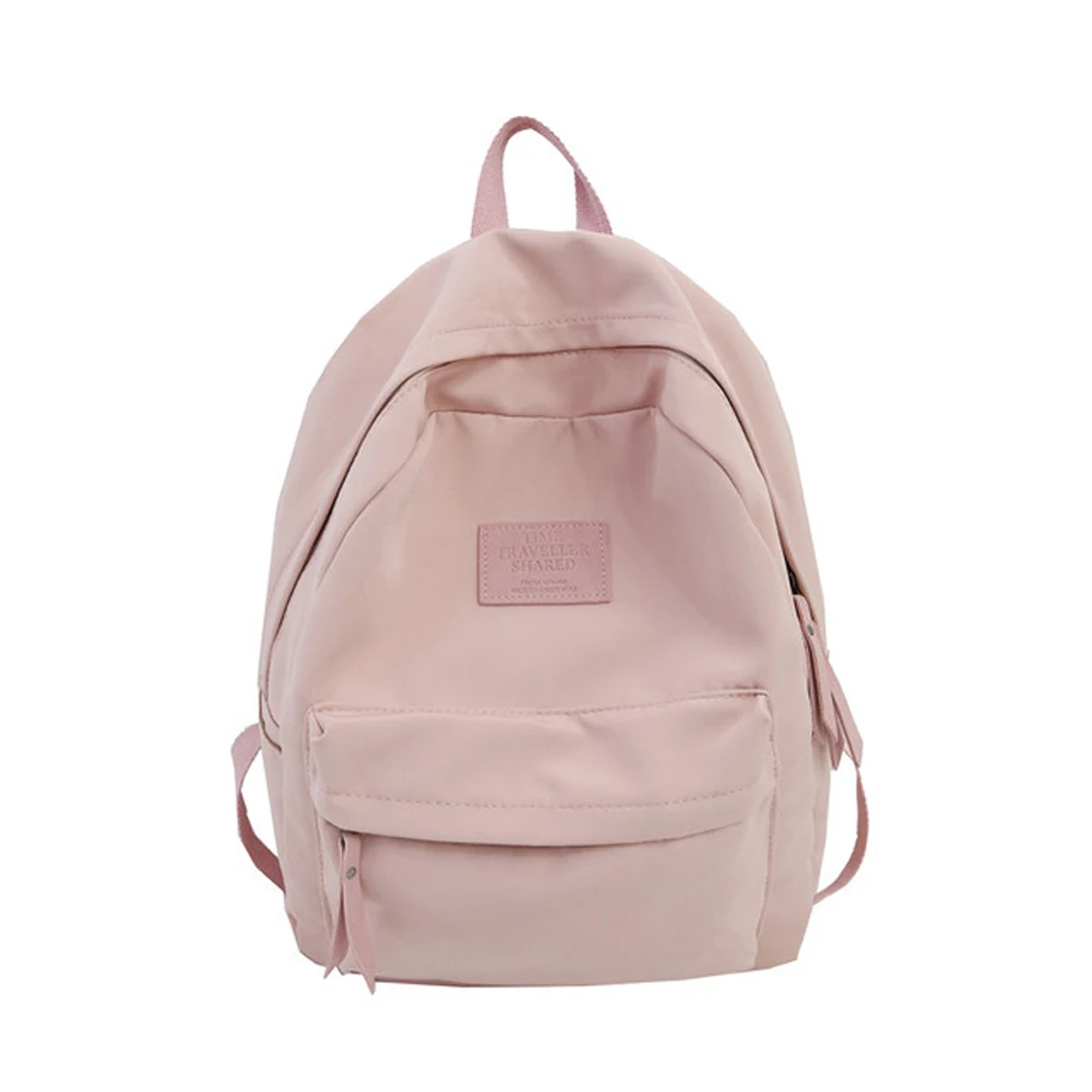 

2019 Backpack Women Solid Color School Bag For Teenage Students Bagpack Shoulder Travel Bags Mochila Feminina Rucksacks