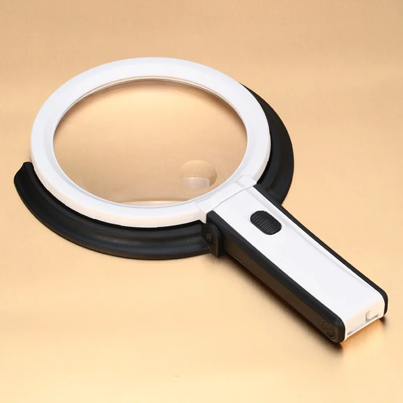 Складное освещение увеличительное стекло настольное перезаряжаемое для чтения