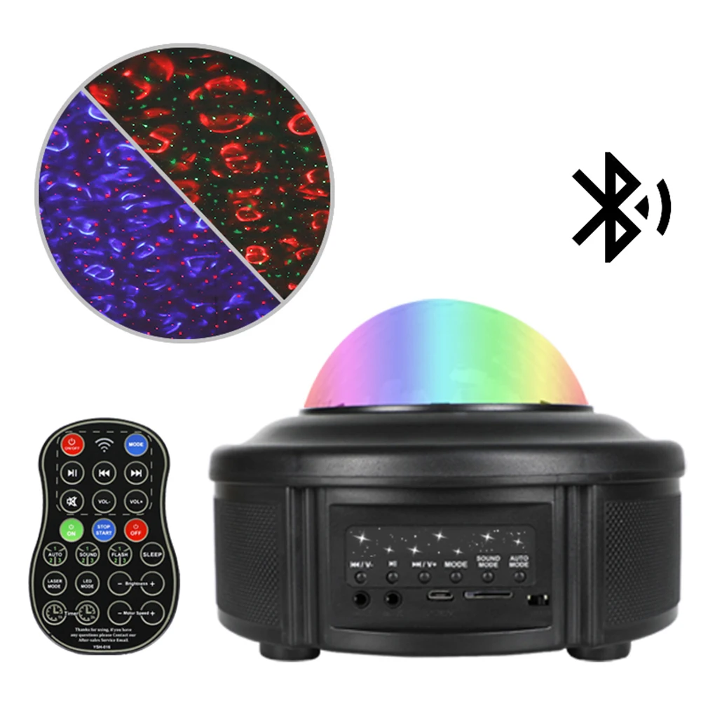 Voice Control Bluetooth Music Starlight Projector RGB Laser Light For Club Stage Event Show Party USB Charging Effect | Лампы и