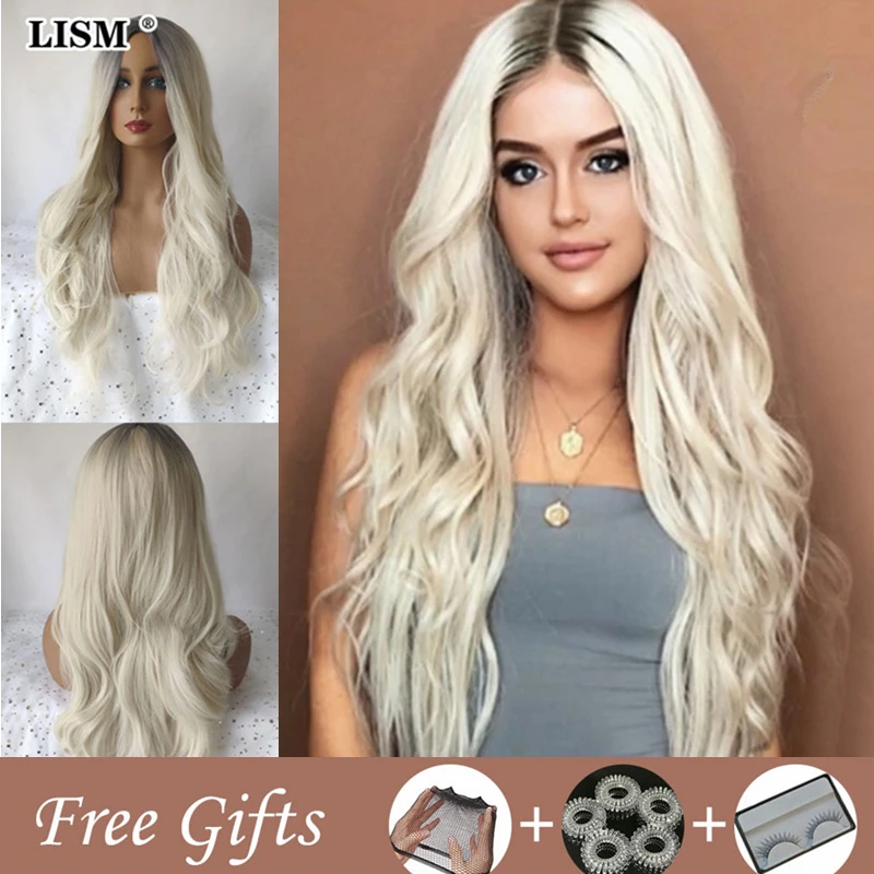 Женский парик натуральный светлый женские парики для косплея Peruka пастельные