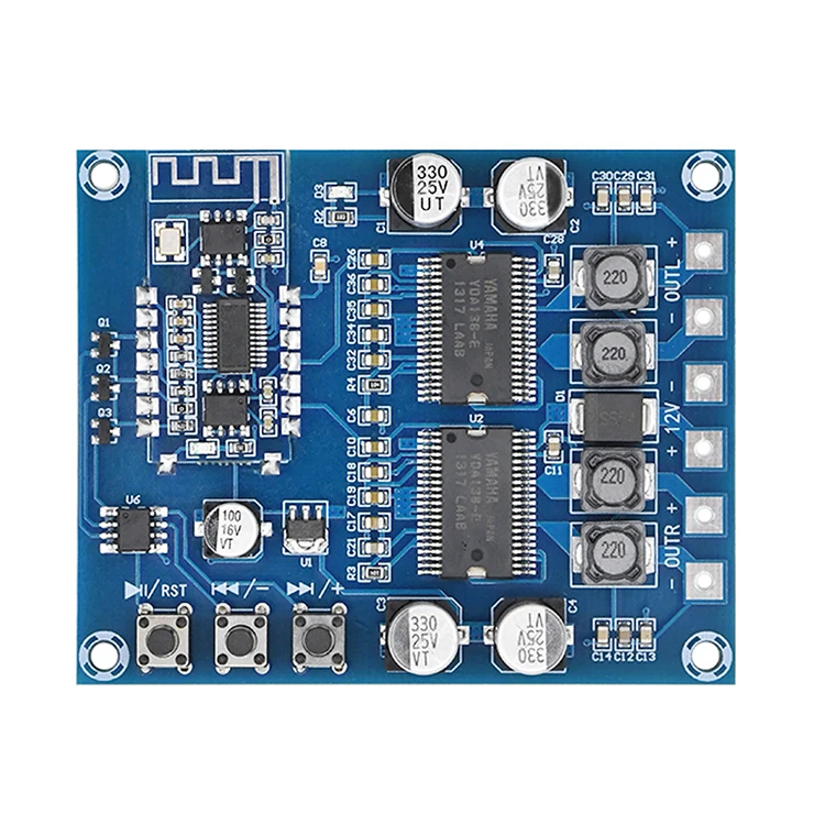Tenghong YDA138-E Цифровой Bluetooth 5,0 усилитель мощности 20 Вт* 2 hi-fi стерео аудио усилитель звука динамик домашний усилитель