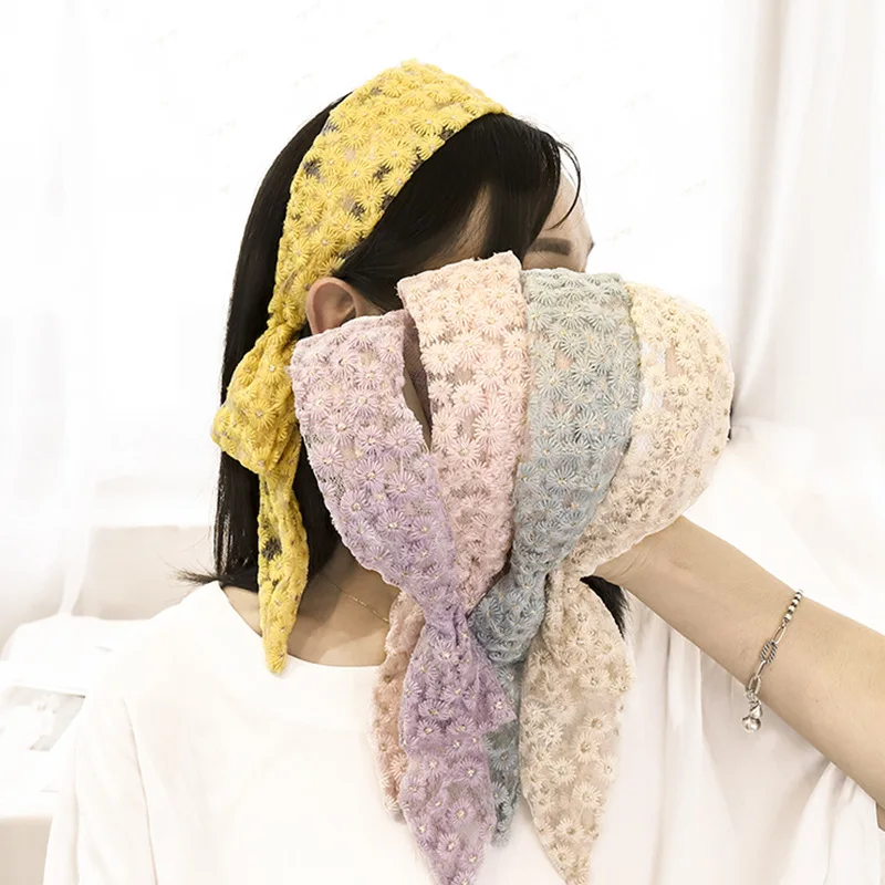 

Женский ободок для волос, простой кружевной ободок с бантиком, аксессуар для волос с бантиком, Haarband F91