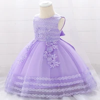 summer beads infant baby girl dress big bow baptism flower dresses for girls 1 year birthday lace party wedding baby clothes