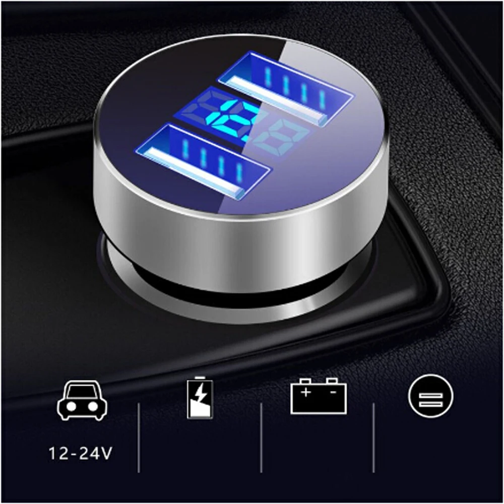 USB автомобильный держатель для телефона на 3.1A двойной зарядное устройство