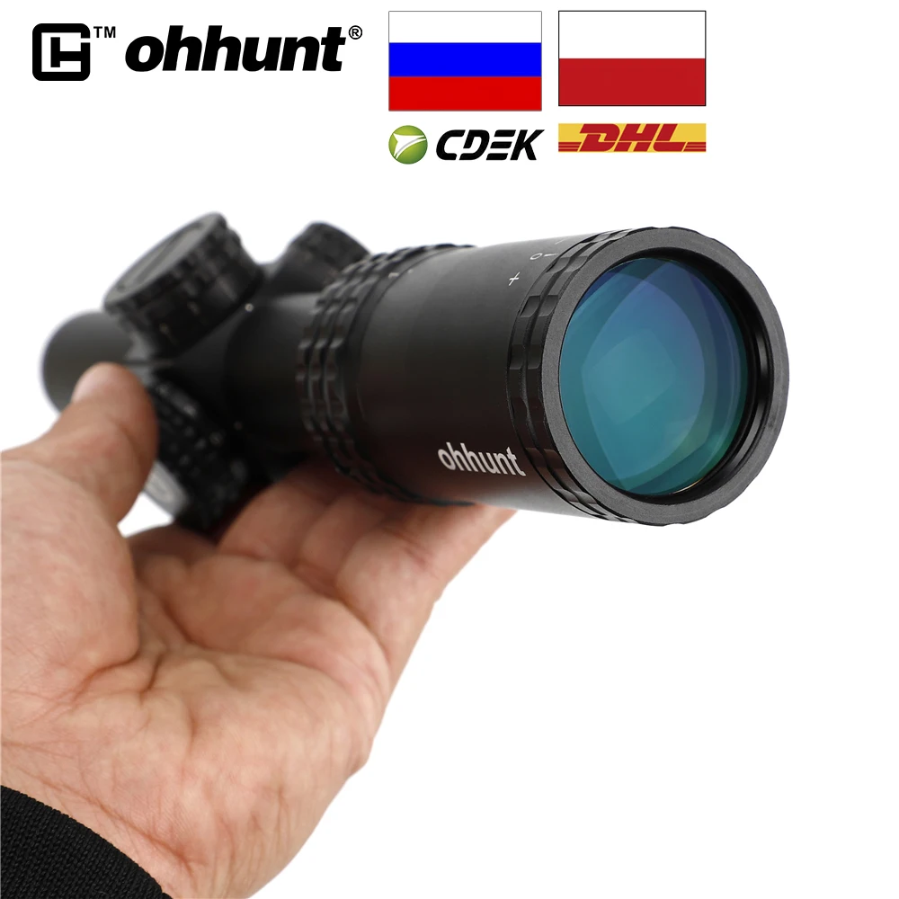 Ohhunt Guardian 1 6x24 IR компактная винтовка со стеклянной сеткой с подсветкой блокировкой