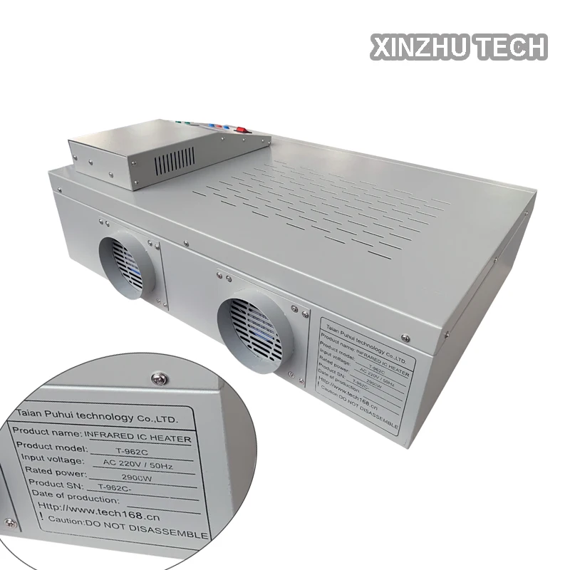 Фото Новая версия 220/110 В 50/60 Гц PUHUI T-962C Инфракрасный нагреватель IC BGA Паяльная станция Духовка Машина Инфракрасный нагреватель 2500 Вт Высокое качество №4
