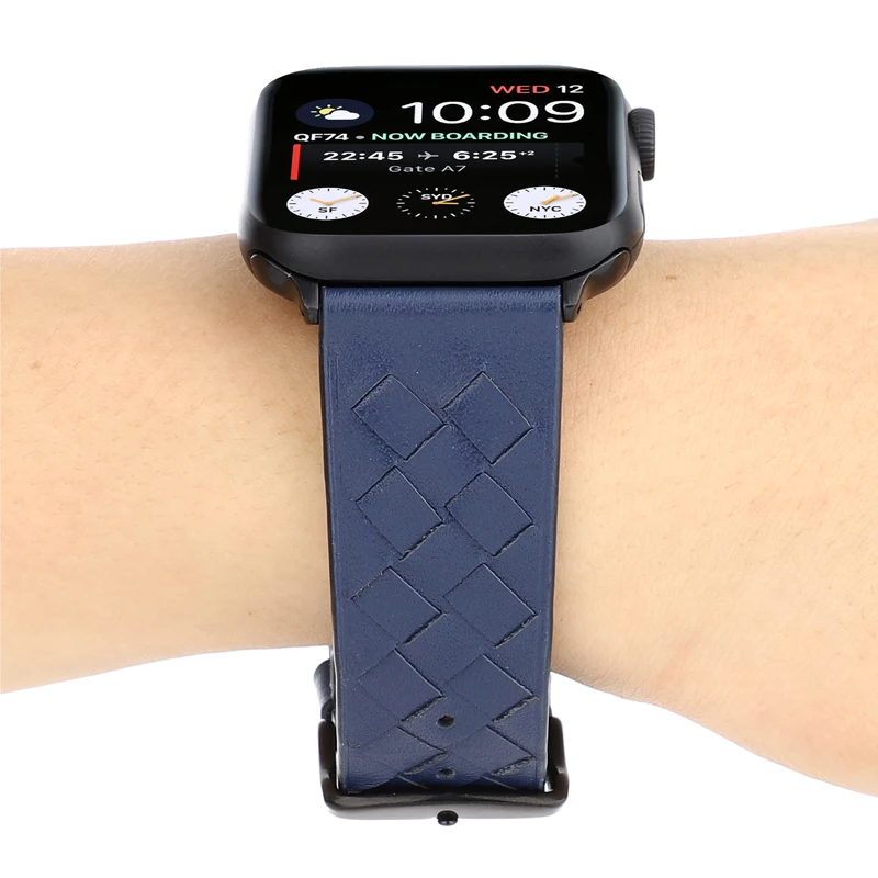 Ремешок для Apple watch 44 мм 40 мм 42 мм 38 мм corra iwatch 4 5 3 2 высококачественный кожаный браслет аксессуары для Apple watch 4 5