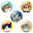 TAFREE 2020 новые милые маленькие кошки, фотография, наклейка с фотографией, искусственная Ювелирная фурнитура для изготовления брелоков, серьги AL520