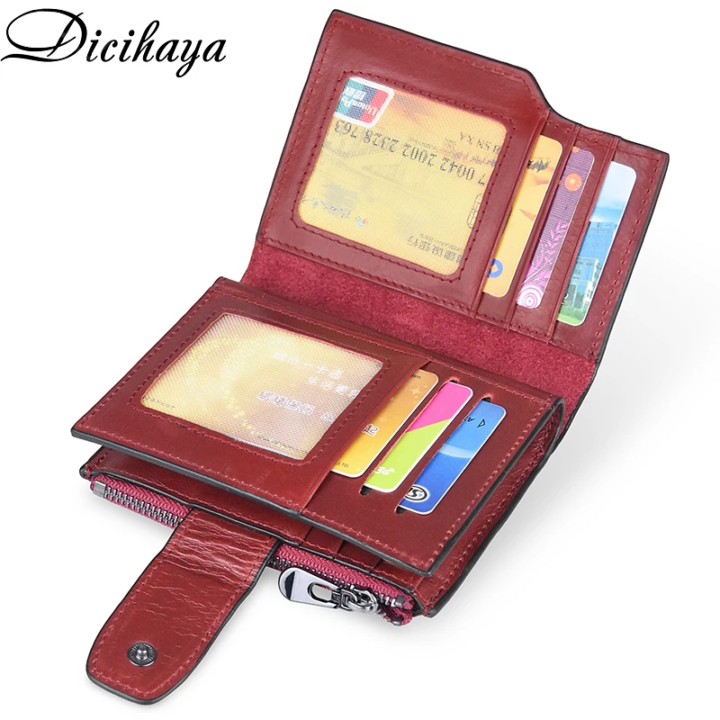 DICIHAYA Женский кошелек из натуральной кожи для монет сумка денег маленький