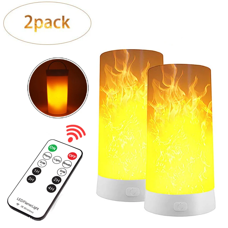 СВЕТОДИОДНЫЙ световой эффект пламени светильник USB Перезаряжаемые Портативный