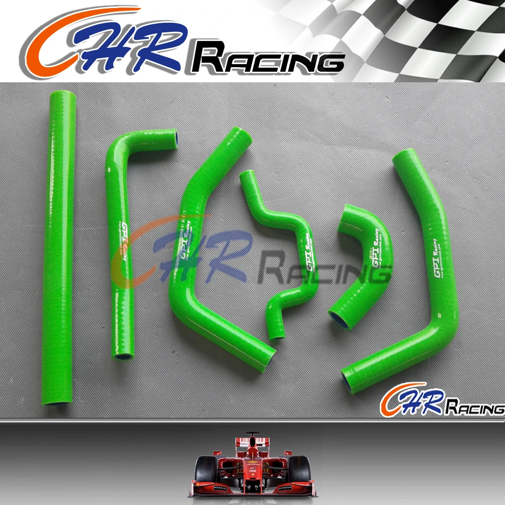 Силиконовый шланг охлаждения радиатора для KAWASAKI KX250F KX 250 F 2009-2011 2010 ЗЕЛЕНЫЙ