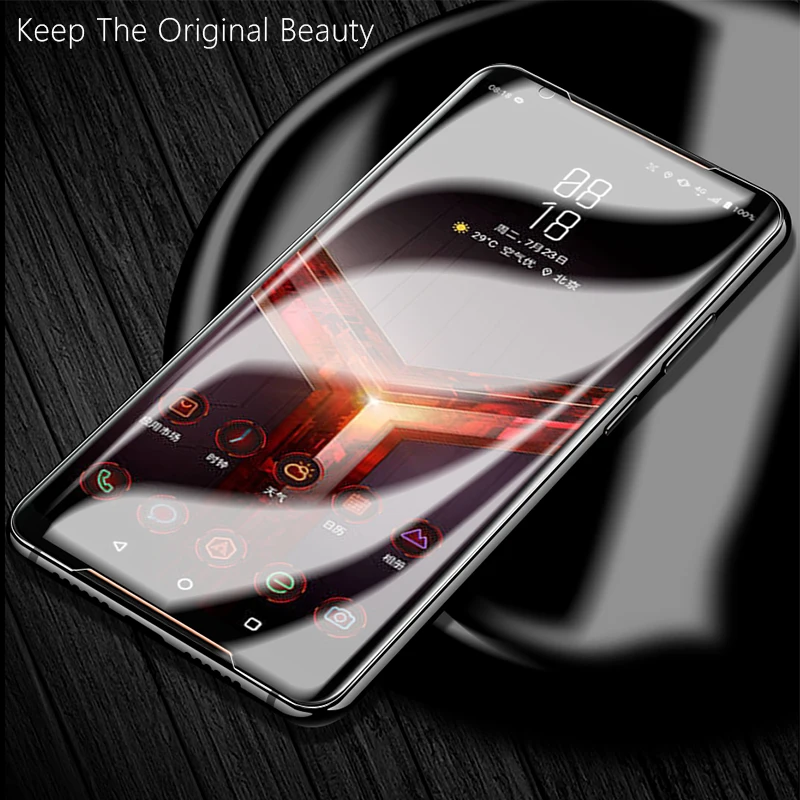 CHYI 3D изогнутая пленка для Asus ROG Phone 2, защитная пленка для экрана 6,59 дюймов, полное покрытие, нано Гидрогелевая пленка с инструментами, не закаленное стекло