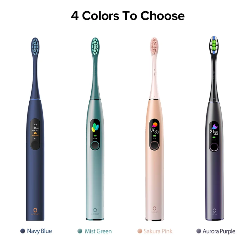 

Global Version Oclean X Pro Smart Sonic Toothbrush Electric Toothbrushs Oral Care Blind-Zone Detection Antibacterial Brush Head