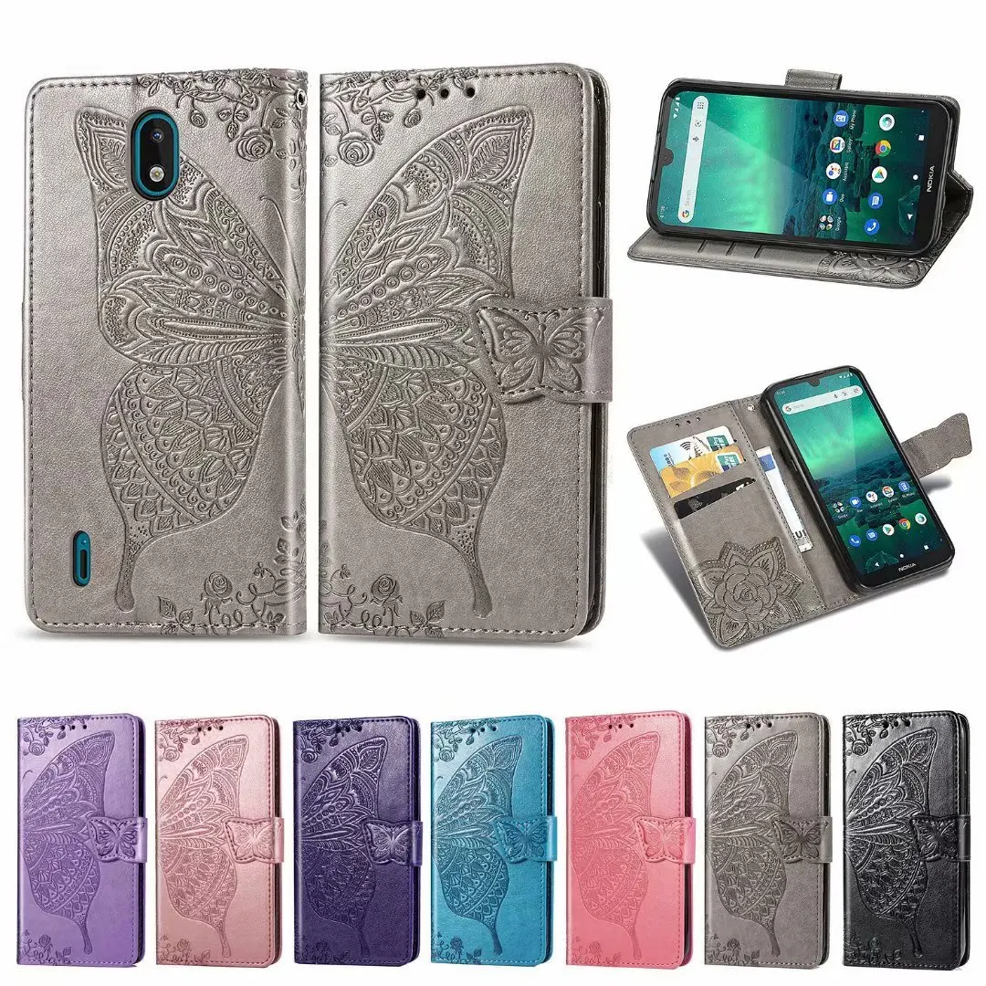 

Flip Case For Nokia 1.3 3D Butterfly Leather Phone Cover For Nokia 1.3 Preservation Wallet Capa Coque Shell Book