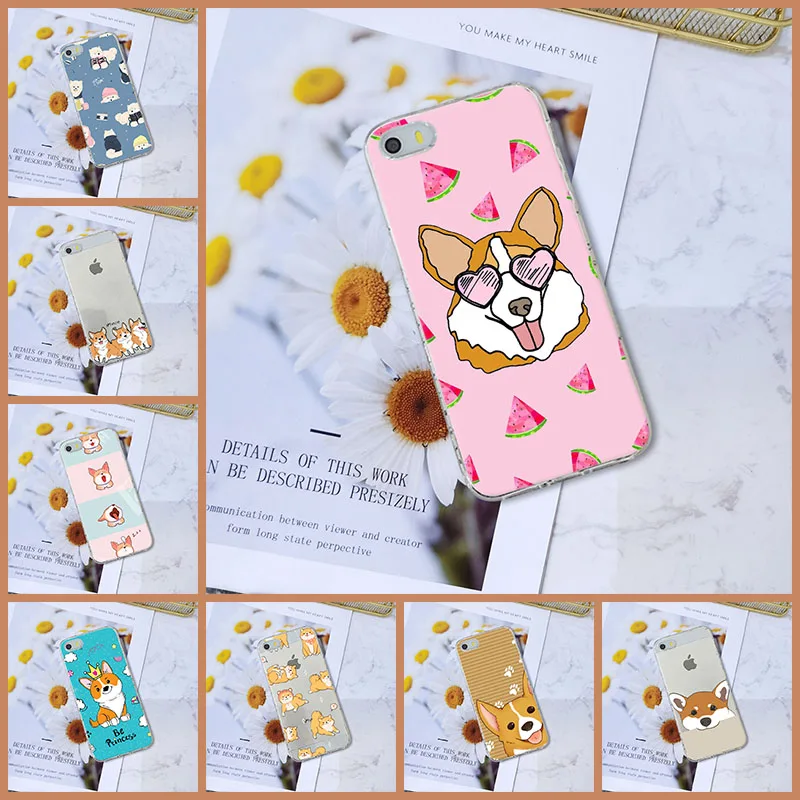 Чехол для телефона Apple iPhone 4 4S 5 5C 5S SE Мягкий силиконовый чехол Kawaii мультяшными