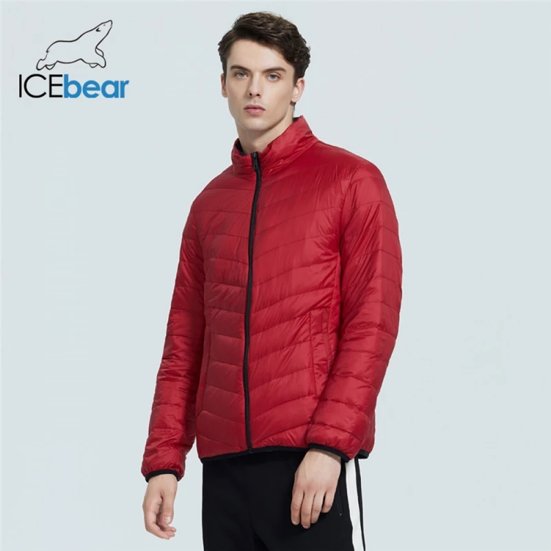 

ICEbear 2021 новый легкий мужской пуховик Качественная мужская куртка весеннее пальто теплая мужская одежда MWY19999D