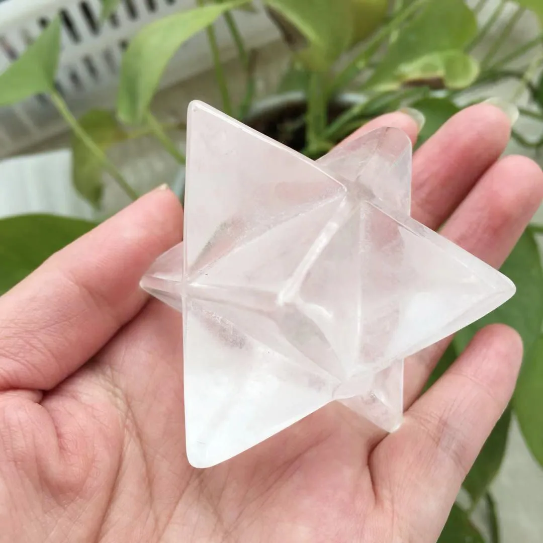 50 мм Кварцевый Кристалл Merkaba Orgone Reiki драгоценный камень религиозное Исцеление