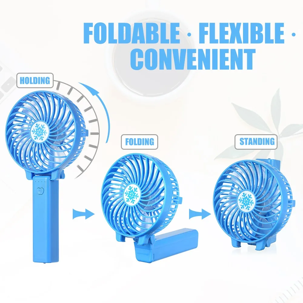 Portable USB 18650 Battery Rechargeable Fan Ventilation Foldable Air Conditioning Fans | Бытовая техника