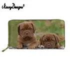 NOISYDESIGNS, французский собака мастифф, с принтом, кошельки, животный дизайн, Женский кошелек, Дамский держатель для карт, для хранения, Кожаный клатч, кошельки