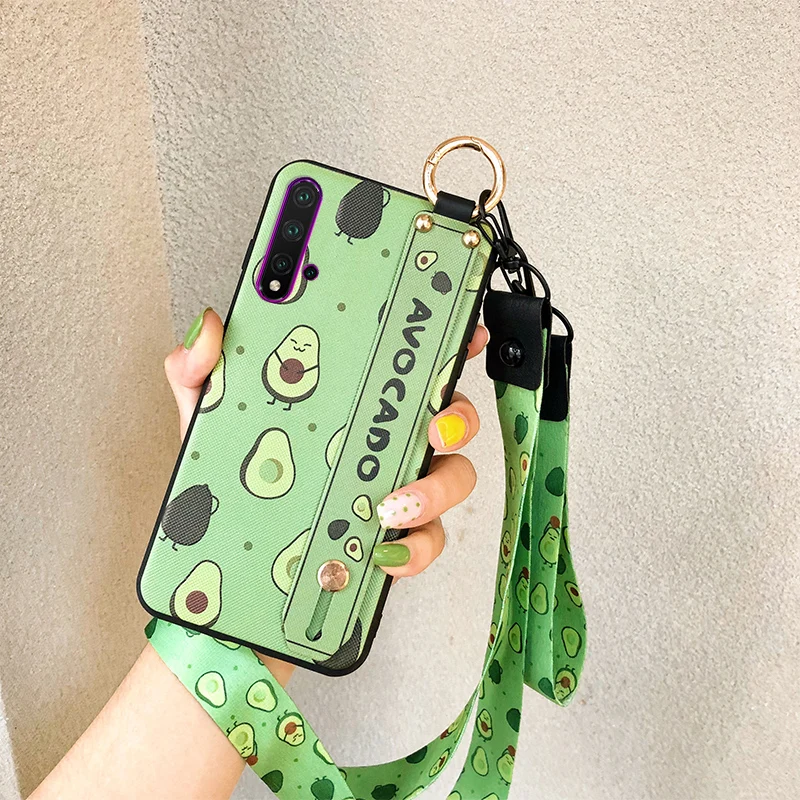 Чехол с ремешком на запястье для Huawei Nova 5 5i Pro 5T 6 7 SE 7i 4 3i 3e 4e чехол держатель