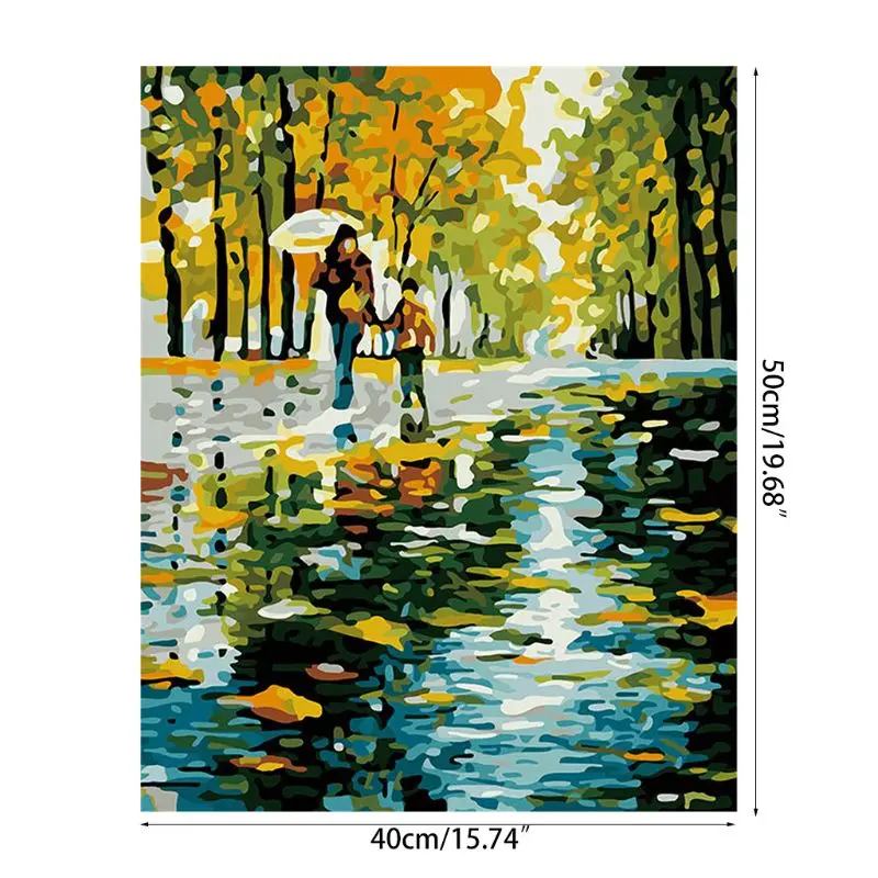 Набор для рисования маслом взрослых и детей предварительно напечатанный холст с