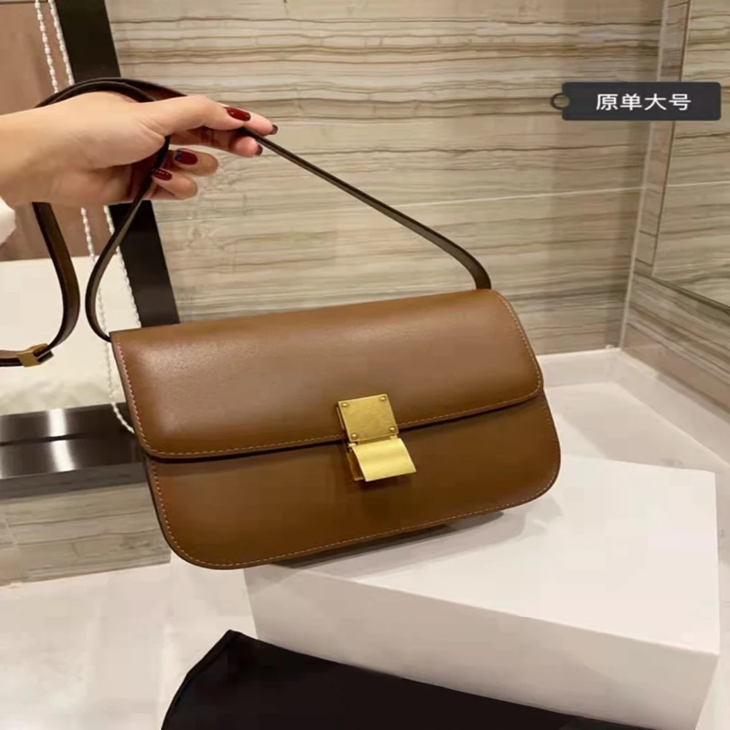 

Новинка Осень-зима 2021, модная универсальная сумка-мессенджер через плечо из воловьей кожи